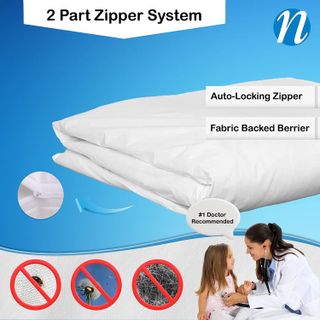 No. 5 - Premium 100% Cotton Duvet Comforter Protector - 2