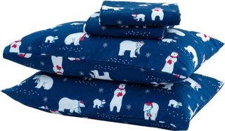 No. 3 - Great Bay Home 100% Turkish Cotton Queen Flannel Sheet Set - 5