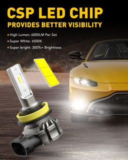 No. 9 - AUXITO H11 LED Fog Light Bulb - 2