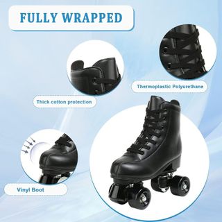 No. 5 - Jessie PU Leather Roller Skates - 3