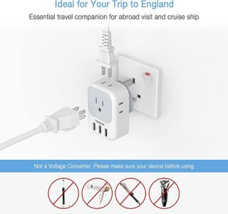 No. 3 - TESSAN US to UK Plug Adapter - 5