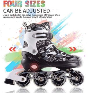 No. 8 - Kuxuan Skates Adjustable Inline Skates for Kids and Youth - 2