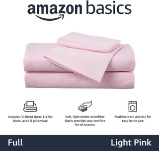 No. 3 - Amazon Basics Kid's Soft Easy-Wash Lightweight Microfiber 4-Piece Sheet Set - 2