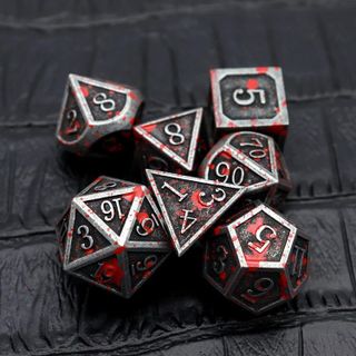 No. 5 - Haxtec Bloodstained DND Dice Set - 5