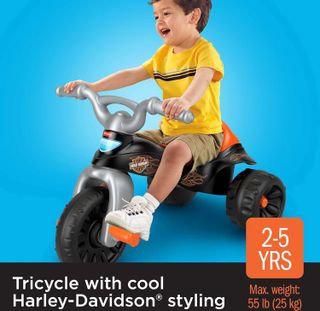 No. 1 - Fisher-Price Harley-Davidson Toddler Tricycle Tough Trike Bike - 2