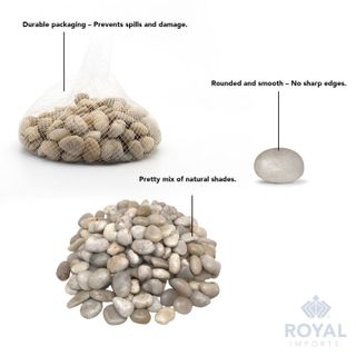 No. 10 - Royal Imports River Rocks Decorative Ornamental Pebbles - 4