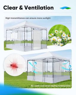 No. 10 - Quictent 10x10 FT Portable Walk-in Greenhouse - 3