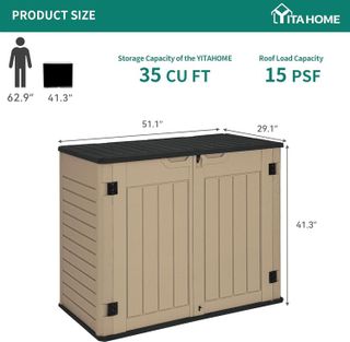 No. 4 - YITAHOME Outdoor Horizontal Storage Sheds - 3