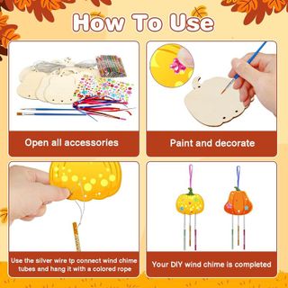 No. 10 - Pumpkin Wind Chime Kit for Kids - 3