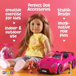 No. 10 - Play22 Barbie Doll Car and Helicopter Set - 2