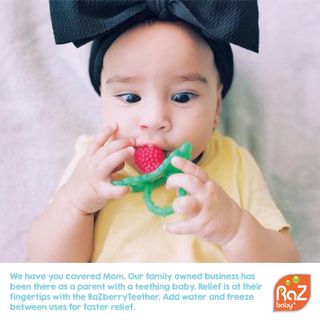 No. 5 - RaZbaby RaZberry Silicone Baby Teether Toy - 5