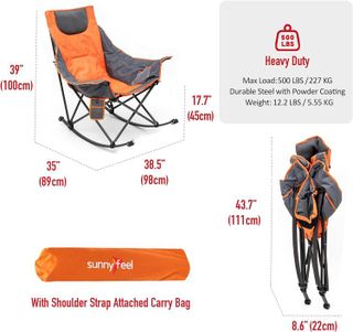 No. 9 - SUNNYFEEL Oversized Heated Camping Chair - 3