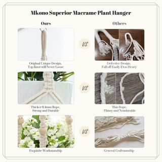 No. 1 - Mkono Macrame Plant Hanger - 5