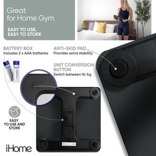 No. 4 - iHome Digital Step On Bathroom Scale - 3