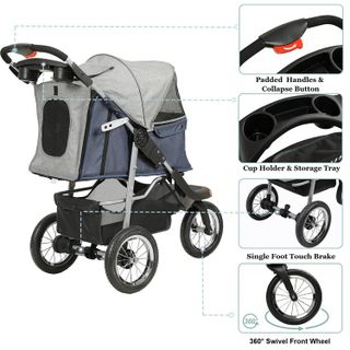 No. 3 - VIAGDO Premium Heavy Duty Pet Stroller - 5