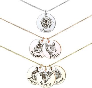 No. 1 - Anavia Personalized Pet Portrait Necklace - 1