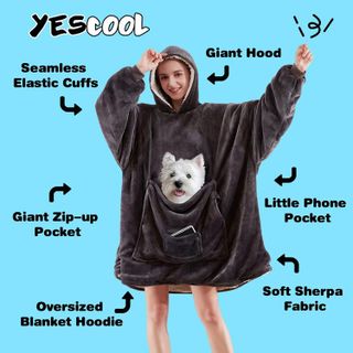 No. 8 - yescool Wearable Blanket Hoodie - 4