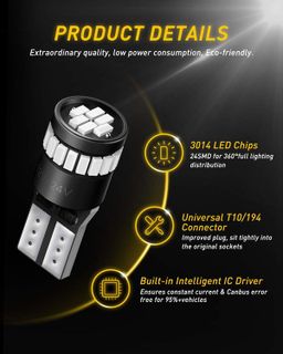 No. 1 - AUXITO T10 LED Bulbs - 2