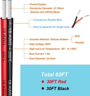 No. 8 - Haerkn 18 AWG Silicone Electrical Wire - 2