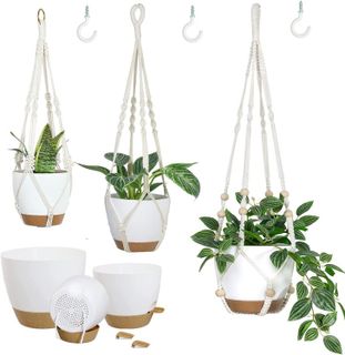 No. 10 - Bouqlife Hanging Planters with Macrame Plant Hangers - 1