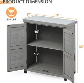 No. 7 - Outdoor Storage Cabinet & Potting Bench Table - 3