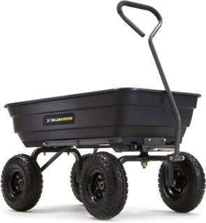 No. 10 - 600-lb. Capacity Poly Garden Dump Cart - 1