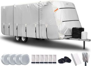 No. 2 - FRUNO Oxford Cloth Travel Trailer RV Cover - 1