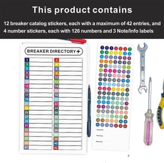 No. 3 - KIUKIUO Circuit Breaker Panel Labels - 3