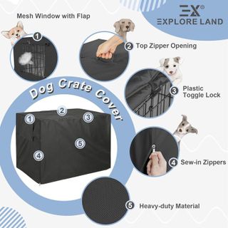 No. 7 - Explore Land Dog Crate Cover - 3