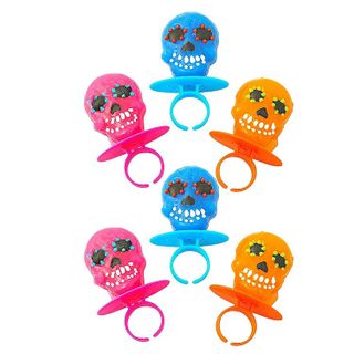 No. 8 - Halloween Day of the Dead Sugar Skull Lollipop Rings - 3