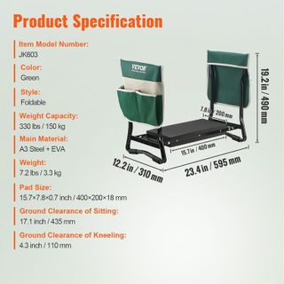 No. 4 - VEVOR Folding Garden Kneeler and Seat Heavy Duty - 2