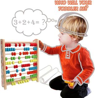 No. 10 - Sealive Classic Wooden Abacus for Kids Math - 3