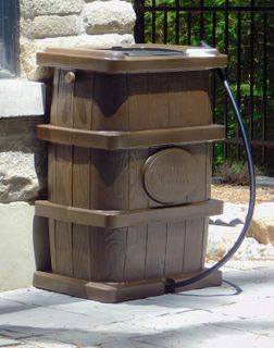 No. 7 - FCMP Outdoor Wood Grain Rain Barrel - 4