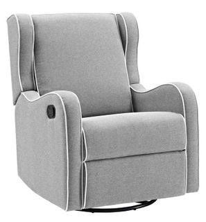 No. 2 - Rebecca Upholstered Swivel Gliding Recliner - 1