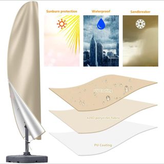 No. 8 - OKPOW Patio Cantilever Umbrella Covers - 3