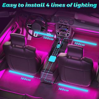 No. 1 - Winzwon Automotive Neon Accent Light Tubes - 5