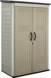No. 8 - Rubbermaid Outdoor Small Vertical Resin Storage Shed - 1