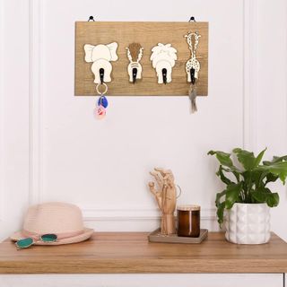 No. 3 - Safari Nursery Decor Wall Hooks - 3