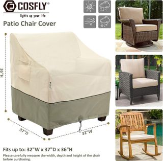 No. 4 - COSFLY Outdoor Furniture Patio Chair Covers Waterproof Clearance - 2