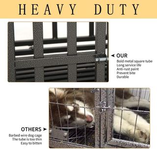 No. 8 - SMONTER 42" Heavy Duty Dog Crate - 5