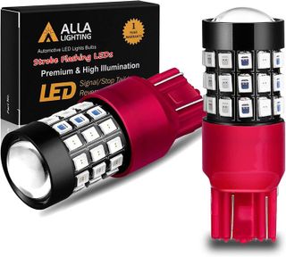 No. 10 - Alla Lighting Upgraded T20 7440 7443 LED Strobe Brake Lights Bulbs - 1