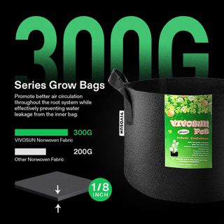 No. 1 - VIVOSUN 5-Pack 5 Gallon Grow Bags - 4