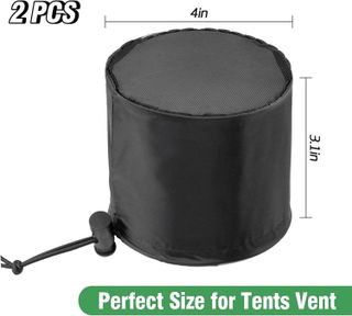 No. 8 - Biggun 2Pcs Grow Tents Vent Cover- 4" Duct Filter Vent Cover - 5