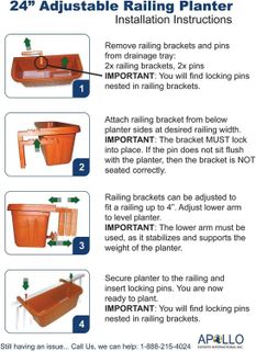 No. 3 - Adjustable Railing Planter - 5