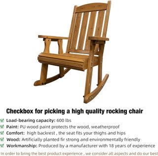No. 10 - Wooden Rocking Chair - 4