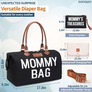 No. 6 - DOFASAYI Diaper Bag Tote - 3