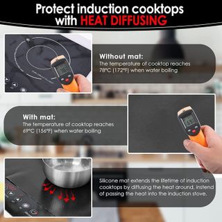 No. 3 - KitchenRaku Large Induction Cooktop Protector Mat - 5