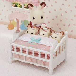 No. 9 - Calico Critters Crib with Mobile - 3