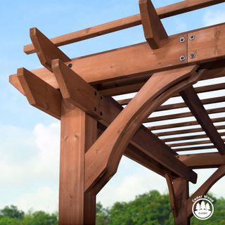 No. 7 - Backyard Discovery 14x10 ft All Cedar Wood Pergola - 3