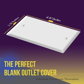 No. 8 - ENERLITES Blank Cover Wall Plate - 2